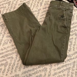 Spanx women’s stretch twill cropped wide leg pant